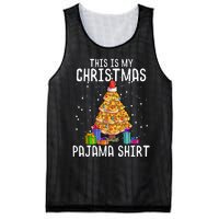 Pizza Christmas Tree Shirt Pizza Lover Gift Xmas Mesh Reversible Basketball Jersey Tank