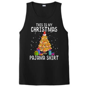 Pizza Christmas Tree Shirt Pizza Lover Gift Xmas PosiCharge Competitor Tank