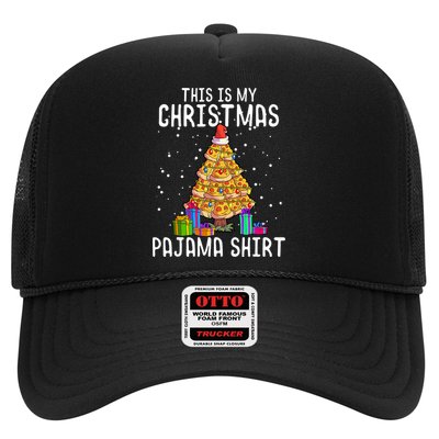 Pizza Christmas Tree Shirt Pizza Lover Gift Xmas Trucker Hat