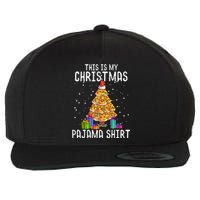 Pizza Christmas Tree Shirt Pizza Lover Gift Xmas Wool Snapback Cap