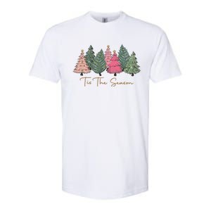 Pink Christmas Tree Christmas Softstyle® CVC T-Shirt