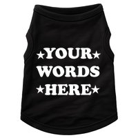 Personalized Custom Text Cute Retro Groovy Font Doggie Tank