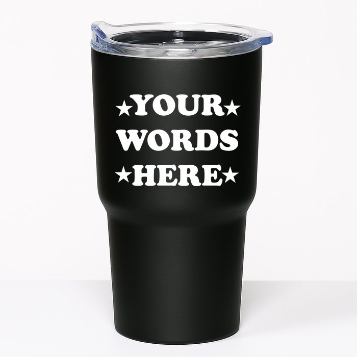 Personalized Custom Text Cute Retro Groovy Font Tumbler