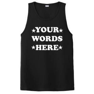 Personalized Custom Text Cute Retro Groovy Font PosiCharge Competitor Tank