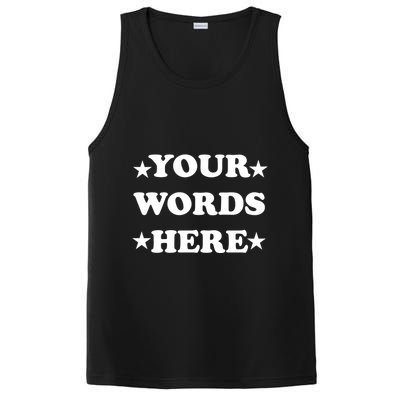 Personalized Custom Text Cute Retro Groovy Font PosiCharge Competitor Tank