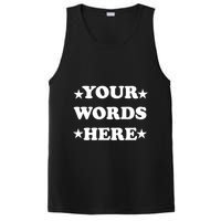 Personalized Custom Text Cute Retro Groovy Font PosiCharge Competitor Tank