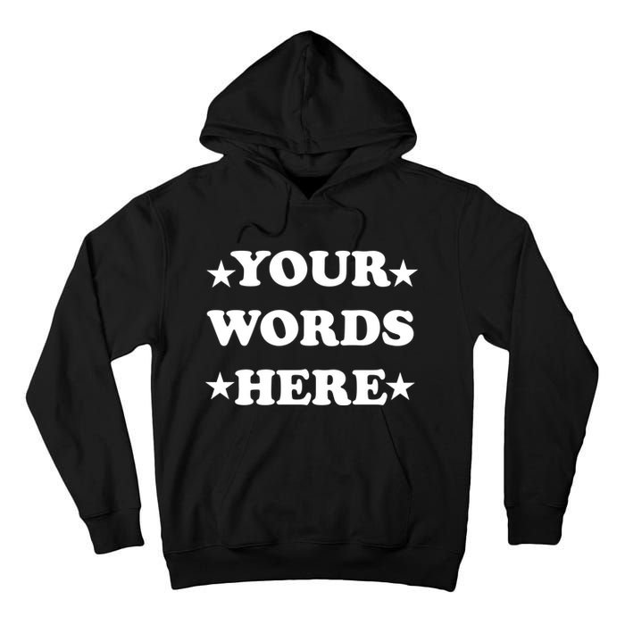Personalized Custom Text Cute Retro Groovy Font Tall Hoodie