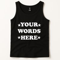 Personalized Custom Text Cute Retro Groovy Font Tank Top