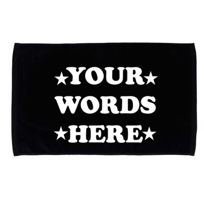 Personalized Custom Text Cute Retro Groovy Font Microfiber Hand Towel