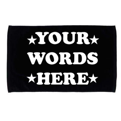 Personalized Custom Text Cute Retro Groovy Font Microfiber Hand Towel