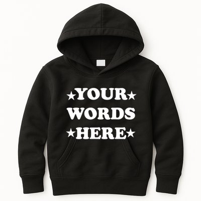 Personalized Custom Text Cute Retro Groovy Font Kids Hoodie