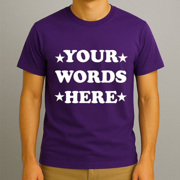 Personalized Custom Text Cute Retro Groovy Font T-Shirt