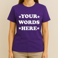 Personalized Custom Text Cute Retro Groovy Font T-Shirt