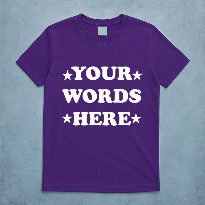 Personalized Custom Text Cute Retro Groovy Font T-Shirt