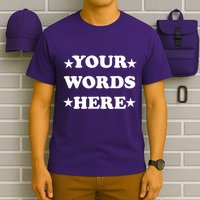Personalized Custom Text Cute Retro Groovy Font T-Shirt
