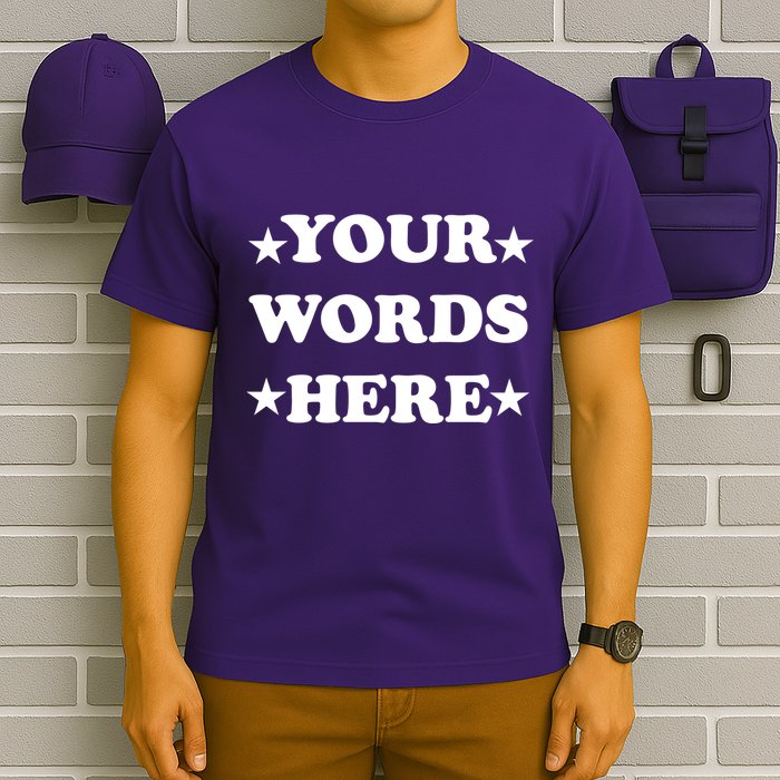 Personalized Custom Text Cute Retro Groovy Font T-Shirt