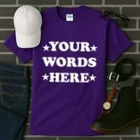 Personalized Custom Text Cute Retro Groovy Font Tall T-Shirt