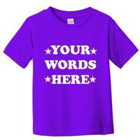 Personalized Custom Text Cute Retro Groovy Font Toddler T-Shirt