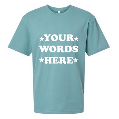 Personalized Custom Text Cute Retro Groovy Font Sueded Cloud Jersey T-Shirt