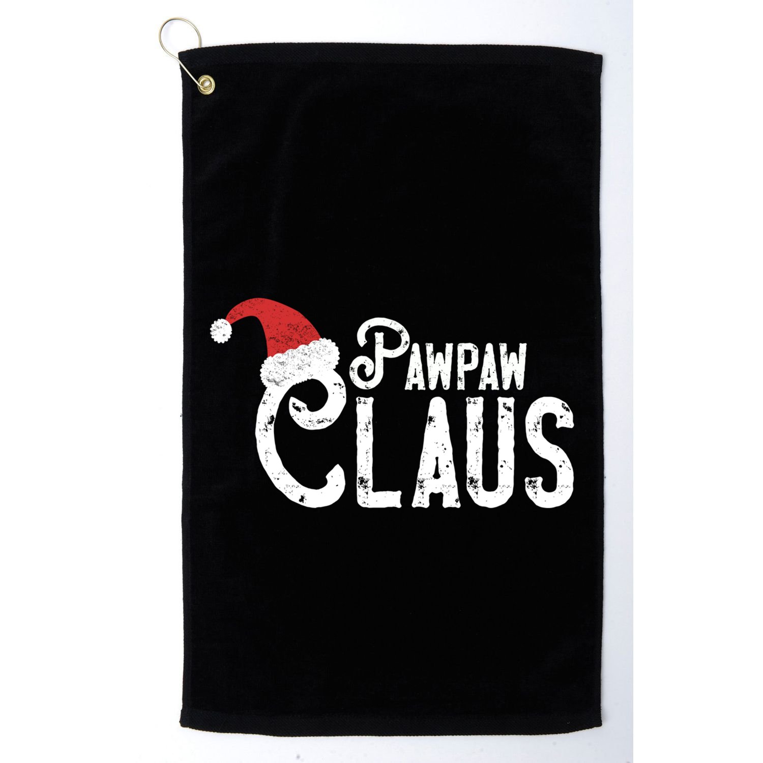 Pawpaw Claus Traditional Santa Matching Family Christmas Gift Golf Towel