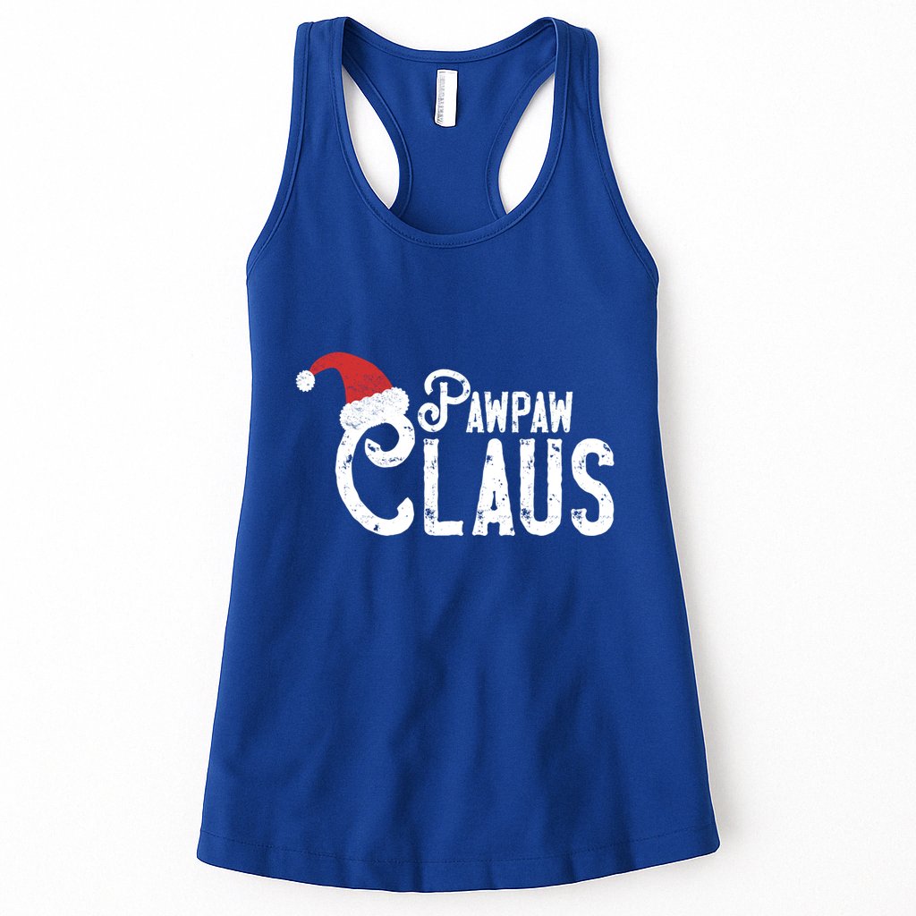Pawpaw Claus Traditional Santa Matching Family Christmas Gift Womens Tank Top