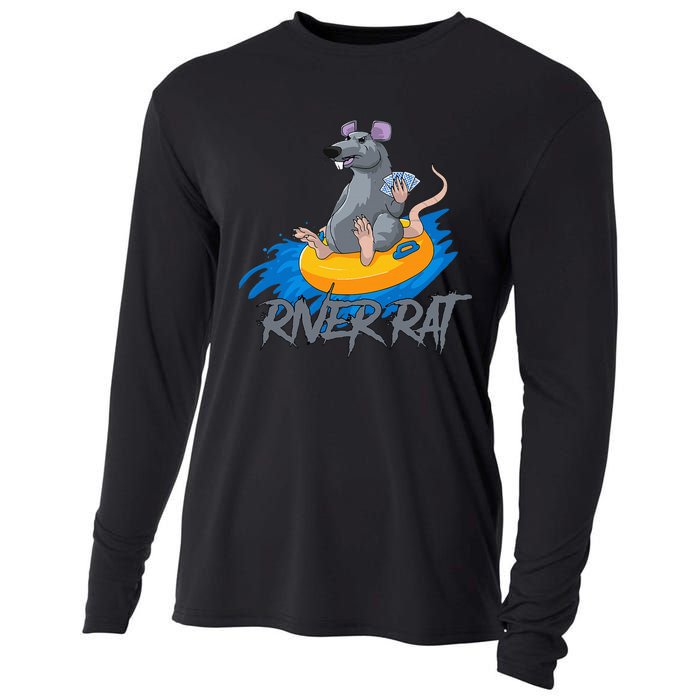 Poker Cards Texas Hold Em River Rat Casino Funny Cooling Performance Long Sleeve Crew