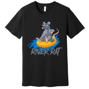 Poker Cards Texas Hold Em River Rat Casino Funny Premium T-Shirt