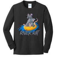 Poker Cards Texas Hold Em River Rat Casino Funny Kids Long Sleeve Shirt