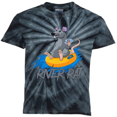 Poker Cards Texas Hold Em River Rat Casino Funny Kids Tie-Dye T-Shirt