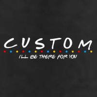 Personalized Custom Text ILl Be Here For You Garment-Dyed Fleece Hoodie