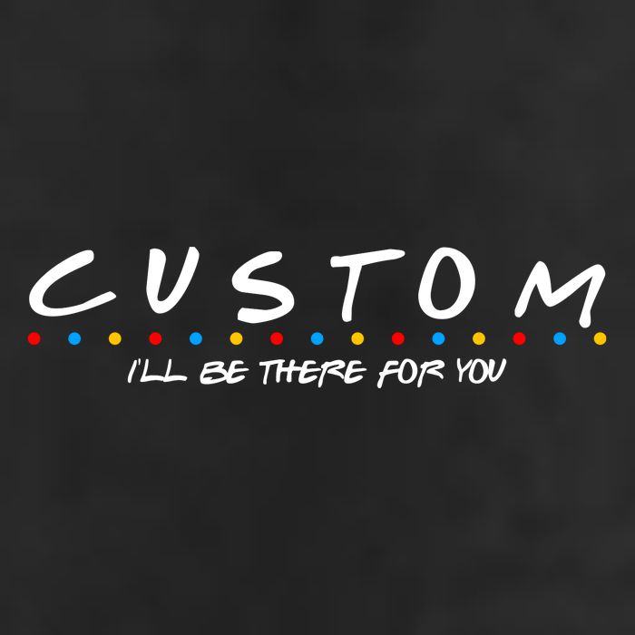 Personalized Custom Text ILl Be Here For You 12oz Stainless Steel Coffee Mug