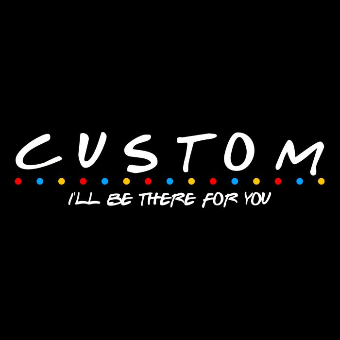 Personalized Custom Text ILl Be Here For You Zip Tote Bag