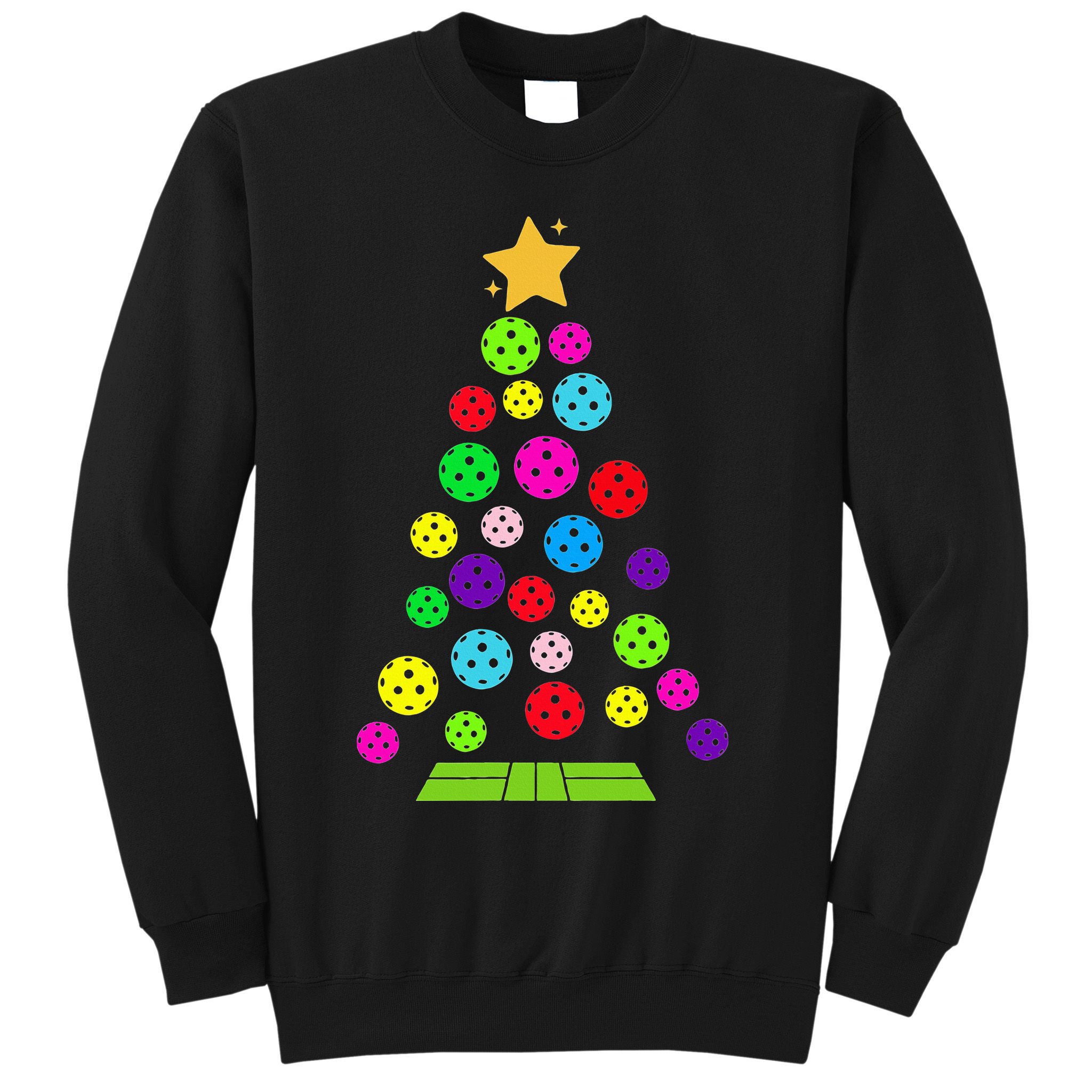 Pickleball Christmas Tree Sweatshirt