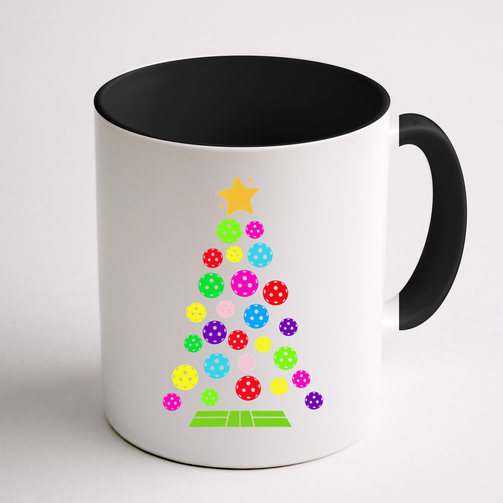 Pickleball Christmas Tree Mug