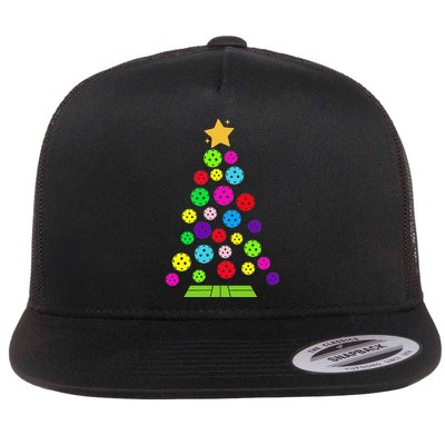 Pickleball Christmas Tree Flatbill Hat