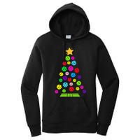 Pickleball Christmas Tree Women's Pullover Hoodie