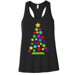 Pickleball Christmas Tree Women's Racerback Tank