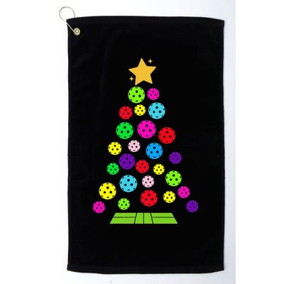 Pickleball Christmas Tree Golf Towel