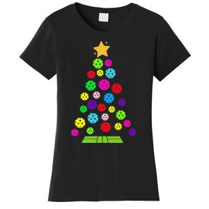 Pickleball Christmas Tree Women's T-Shirt