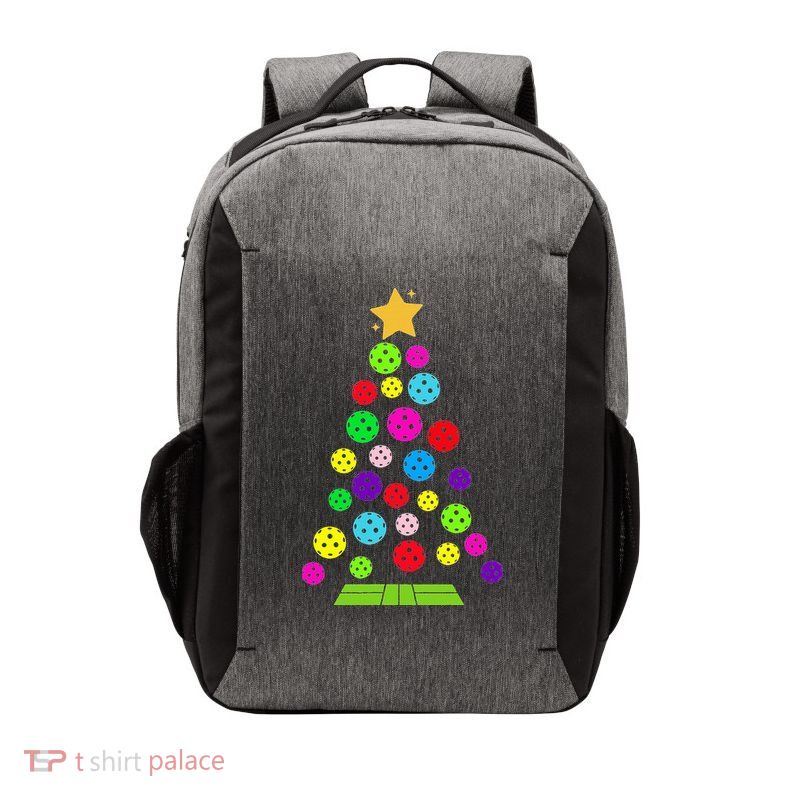 Pickleball Christmas Tree Vector Backpack