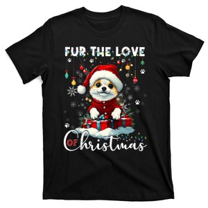 Pomeranian Christmas Tree Decorations Dog Lover Xmas Gifts T-Shirt