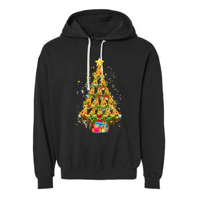 Pizza Christmas Tree This is my ugly Christmas Pizza lover Garment-Dyed Fleece Hoodie