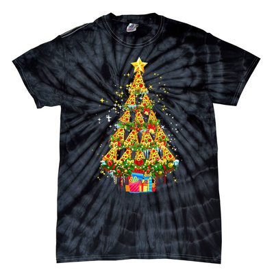 Pizza Christmas Tree This is my ugly Christmas Pizza lover Tie-Dye T-Shirt