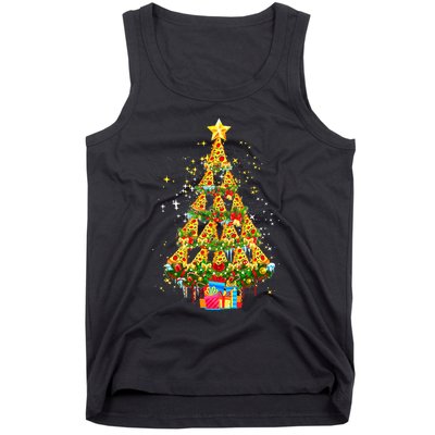 Pizza Christmas Tree This is my ugly Christmas Pizza lover Tank Top