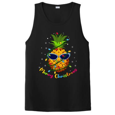 Pineapple Christmas Tree Lights Xmas Lovers PosiCharge Competitor Tank