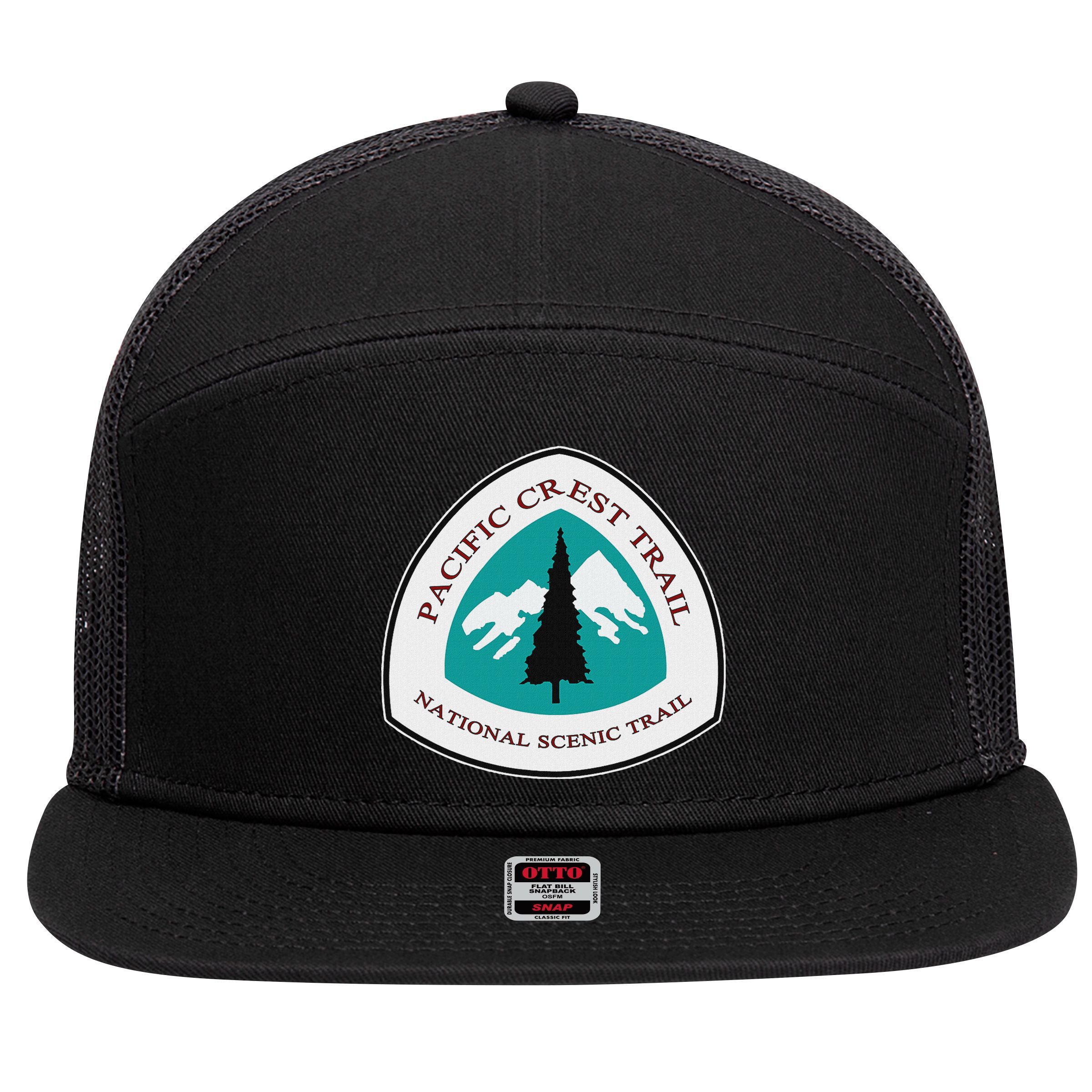 Pacific Crest Trail Marker Pct 7 Panel Mesh Trucker Snapback Hat