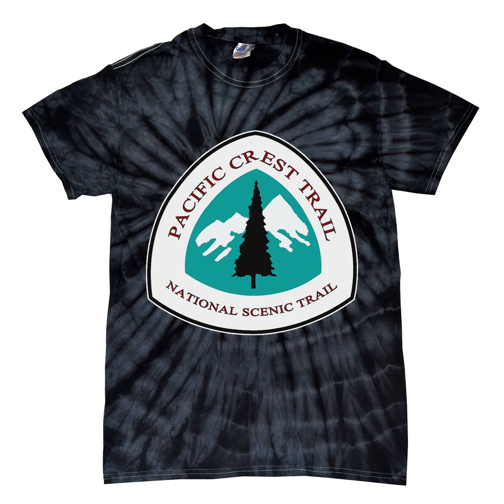 Pacific Crest Trail Marker Pct Tie-Dye T-Shirt
