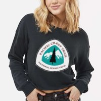 Pacific Crest Trail Marker Pct Cropped Pullover Crew