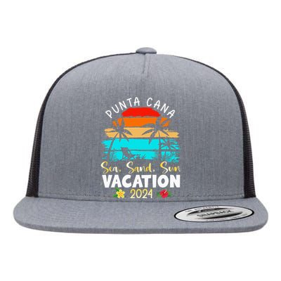 Punta Cana Trip 2024 Beach Vacation Summer Holliday Match Flat Bill Trucker Hat