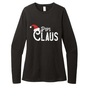 Pops Claus Traditional Santa Matching Family Christmas Gift Womens CVC Long Sleeve Shirt